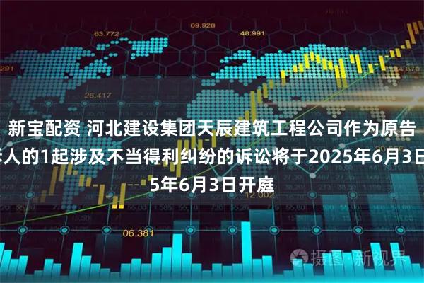 新宝配资 河北建设集团天辰建筑工程公司作为原告/上诉人的1起涉及不当得利纠纷的诉讼将于2025年6月3日开庭