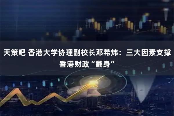 天策吧 香港大学协理副校长邓希炜：三大因素支撑香港财政“翻身”