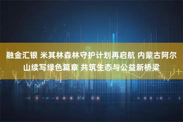 融金汇银 米其林森林守护计划再启航 内蒙古阿尔山续写绿色篇章 共筑生态与公益新桥梁